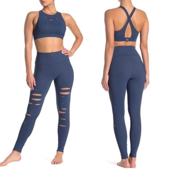 ALO Yoga Pants - Alo Ripped Warrior High Waist tights